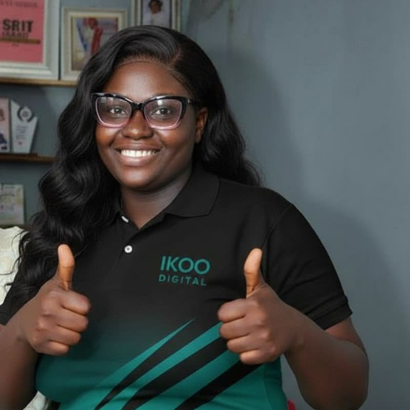 Digital marketing agency mockup with teal design